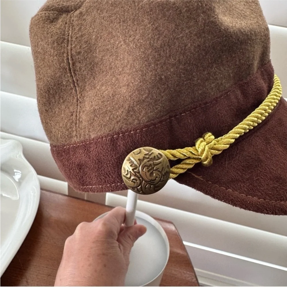 Elope Steamworks Steampunk Cadet Brown Hat Adult